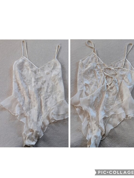 Victoria's Secret Other - victorias secret ♡ vintage bodysuit gold label large coquette 80s 90s bridal